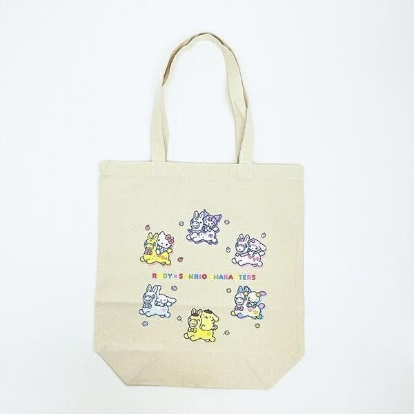 ロディに乗ったキティたちが可愛い!選べるカラーのシンプルなコラボトートバッグ