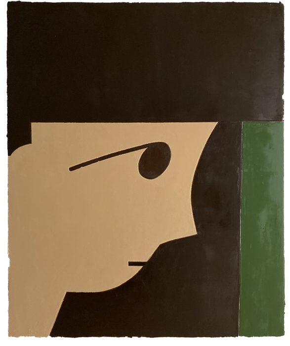 “Face#102” 2025 1390×1150mm oil on canvas, panel