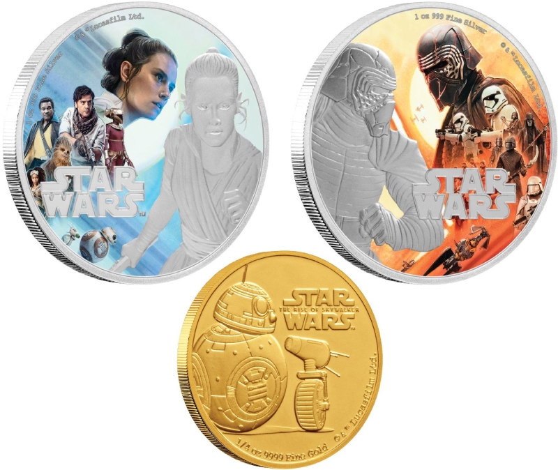 スター・ウォーズ スカイウォーカーの夜明け レイ 銀貨 映画『スター・ウォーズ』最新作、公式記念コイン3種が登場