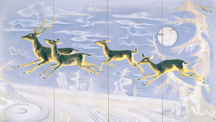 福田豊四郎《樹氷》1937年 秋田県立近代美術館蔵