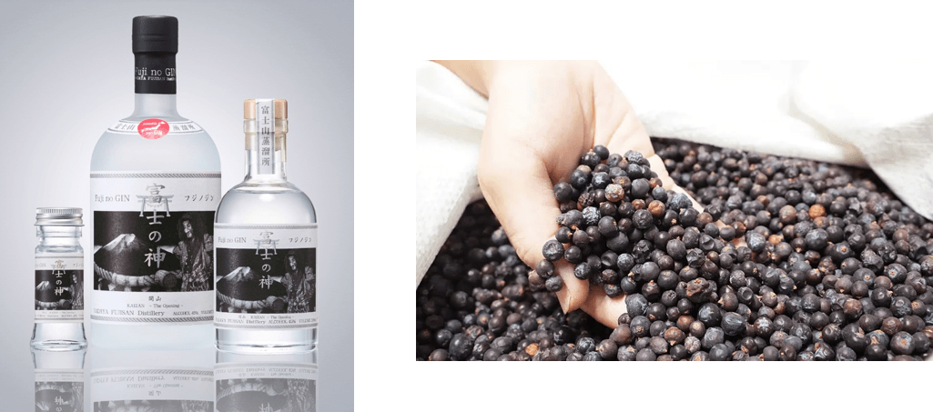 (左)「富士の神 開山」 (右)ジュニパーベリー