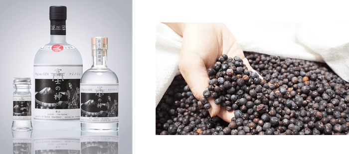 (左)「富士の神 開山」 (右)ジュニパーベリー