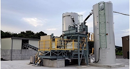 写真3:粒状化再生骨材製造用ミキサー