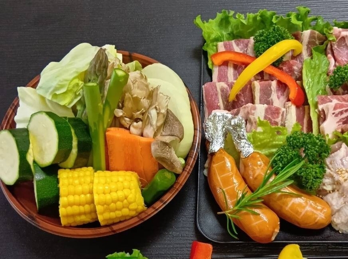 旬の食材をバーベキューでお楽しみいただけます