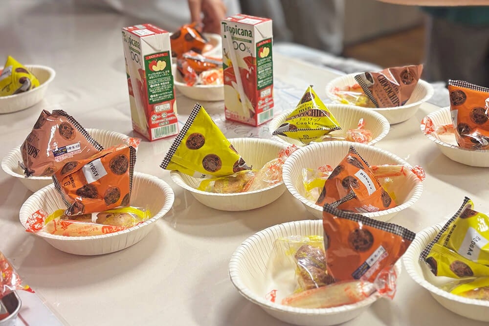 スナック交流タイムで配布したスナック