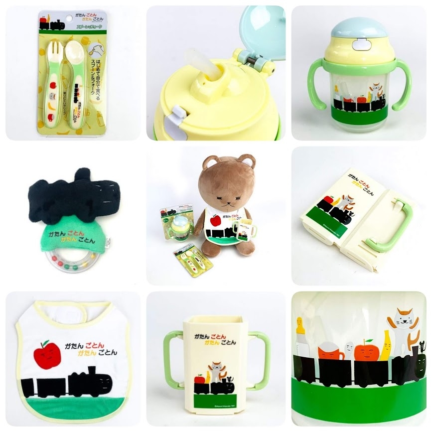 がたんごとん♪のせてくださーい!赤ちゃんが大好きなあの絵本が優しいベビーグッズになってたよ♡今日の読み聞かせも捗りそう!