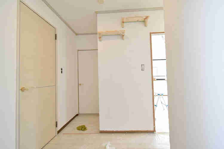 靴箱はまだ設置していませんが、それ以外の施工は既に完了しています。