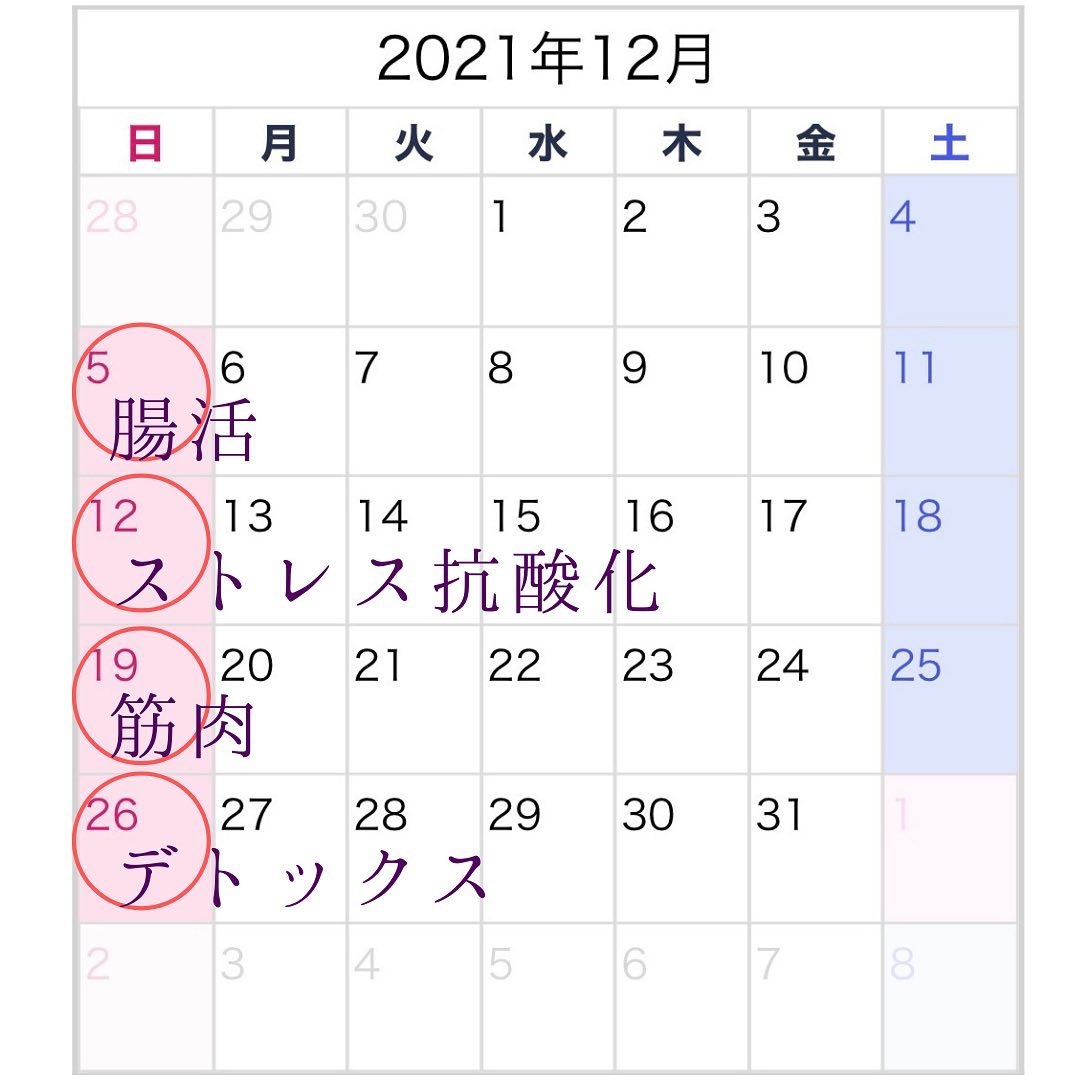 週替わりスケジュール