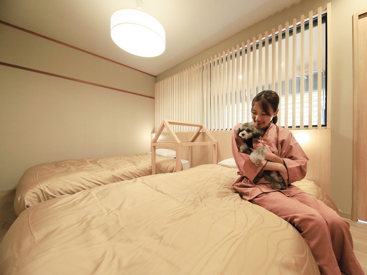 全客室に愛犬専用ベッドを完備