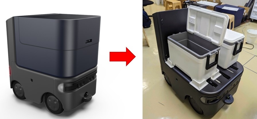 自動配送ロボットを用いた実証実験を近畿大学構内で実施 常設運行に向けてHakobotと近畿大学が共同研究 ~9月24日(日)のオープンキャンパスでミネラルウォーター配布の実証実験を実施~