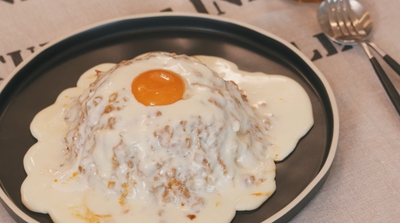 「とろとろチーズのキーマドーム」