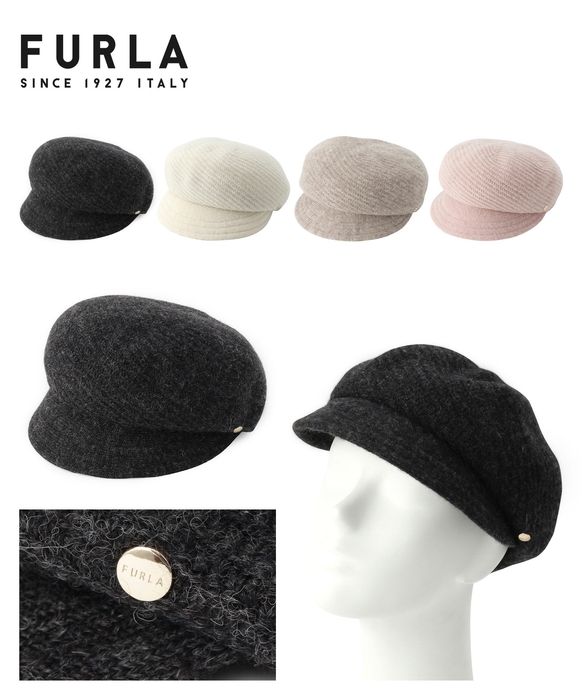 FURLA(フルラ)アルパカ混キャスケット