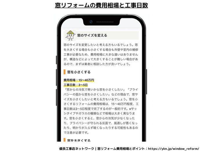 窓リフォームの費用相場と工事日数