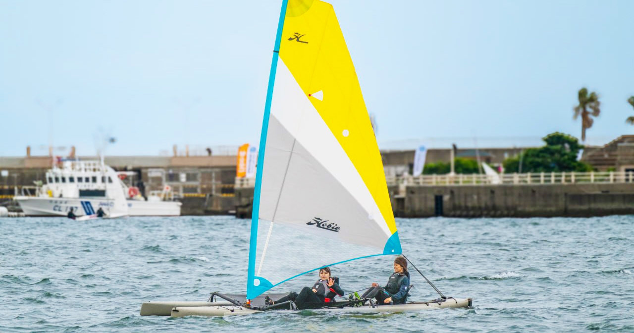 江ノ島セーリング体験プランの様子