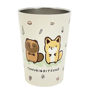 タヌキとキツネのタンブラー