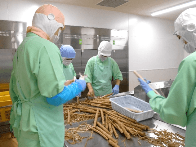 ごぼうの皮むき