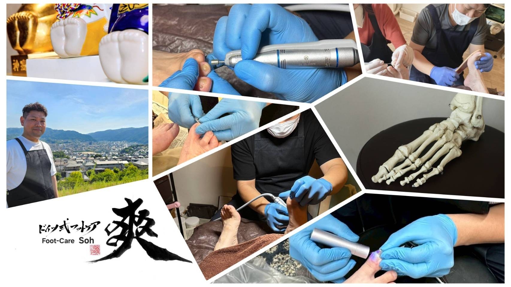 「ドイツ式フットケア 爽(Soh)開業に向けた活動イメージ」