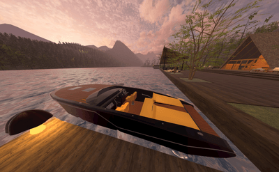 Private Boat 敷地内から直接乗船でき、川を行き来する専用ボート。