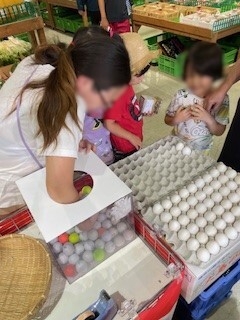 群馬の「おいしい」をゲット!ゴルフボールでつかみ取り