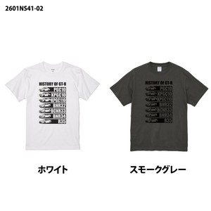 2601NS41-02 NISSAN HISTORY OF GT-R Tシャツ