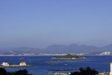 ホテルから眺める南紀白浜の海