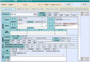 フェースシート