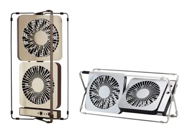 「縦・横」自在に使える優れもの『ツインデスクファン(FDR-101U)』