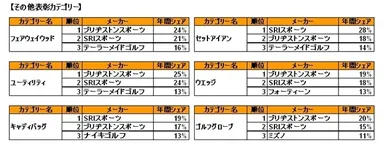 その他表彰カテゴリー