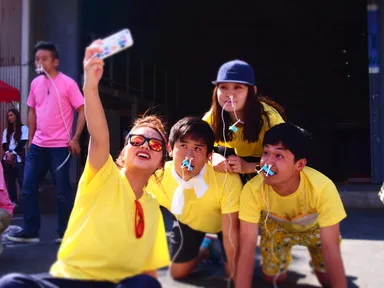 「nose hair 徒競走」の様子