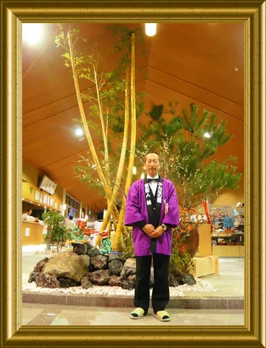 名物支配人のお出迎え