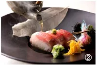 炙り金目鯛棒寿司　土瓶仕立て