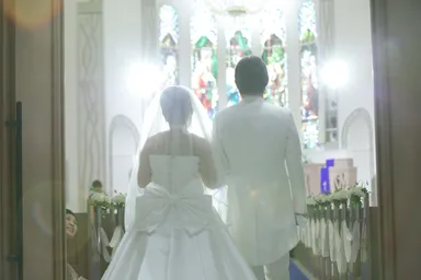 おふたりで入場