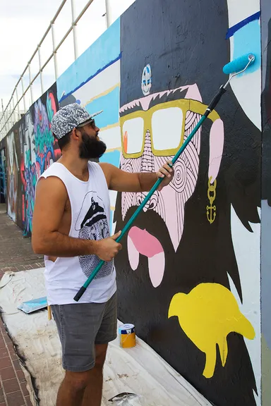 「MULGA THE ARTIST」ライブペインティング