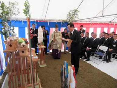 安全祈願祭の様子