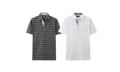 ボーダースキッパーポロシャツ