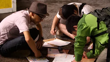 過去のリアル脱出ゲームの様子