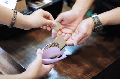 coin ＆ card case：ポイントカードも入ります