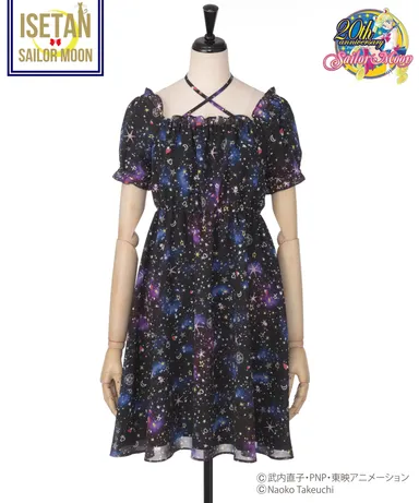 コズミックプリント パフドレス