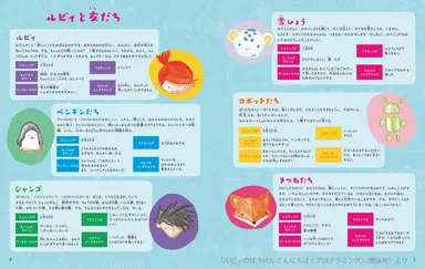 ルビィのぼうけん_中面より_ルビィと友たち