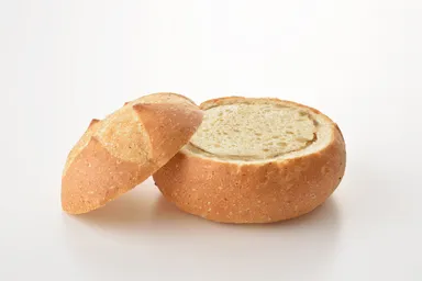 フタを外したパン外観