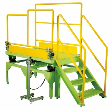 作業台傾斜安全体感装置