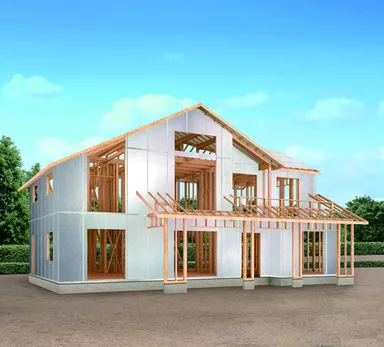 外張断熱施工イメージ