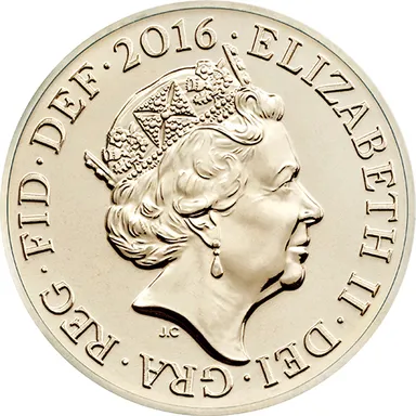 1ポンドニッケル黄銅貨表面