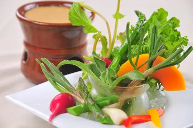 野菜スティック シャンパンビネガーのバーニャカウダソース