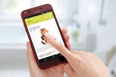 濡れた画面での操作