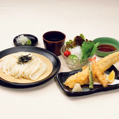 あなご天ざるうどん