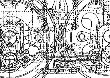 紙図面の動輪部