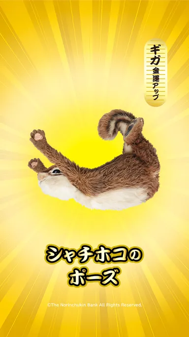 シャチホコのポーズ