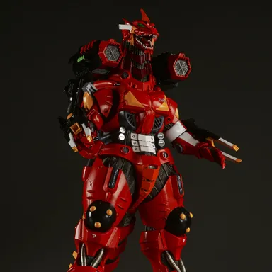 3式機龍(エヴァ2号機イメージカラー) 4