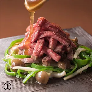 神戸ビーフ青椒牛肉絲